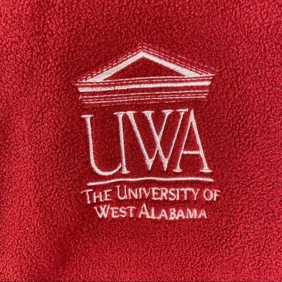 LL Bean Red Fleece Jacket Vest Zip Front 1X - Picture 2 of 6